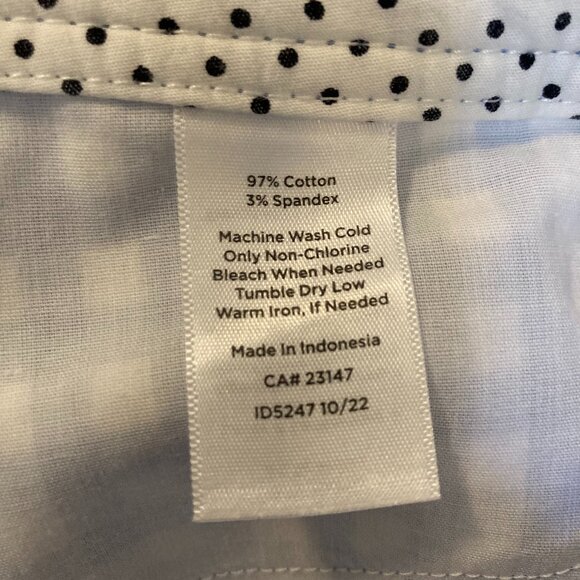 Talbots Perfect Crop Pant Blue Gingham, Woman 18W - Picture 6 of 6